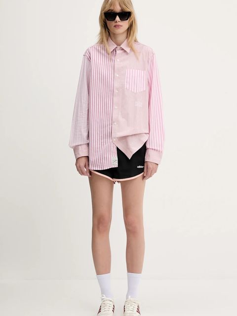 adidas Originals szorty Sprinter Shorts damskie kolor czarny z aplikacją high waist JP1815 - zdjęcie produktu nr 2