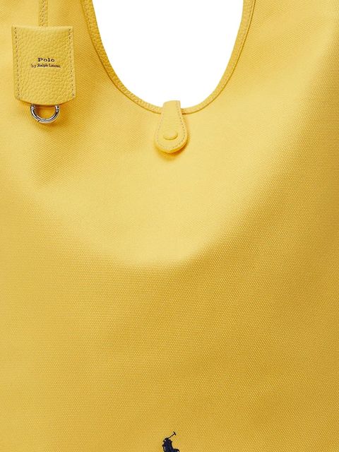 Polo Ralph Lauren torebka skórzana kolor żółty 428P07166