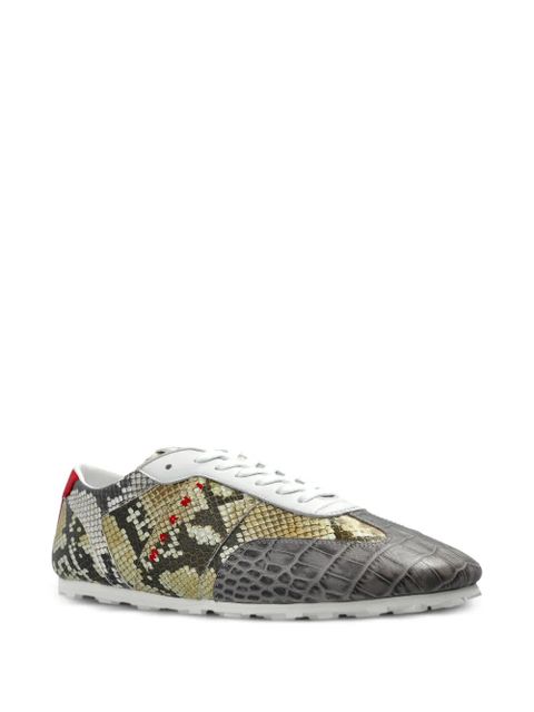 Marni crocodile-effect sneakers - Grey