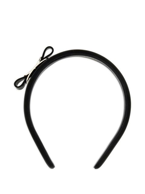 Ferragamo bow-embellished headband - Black - zdjęcie produktu nr 1