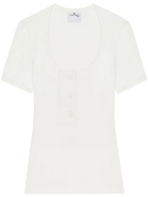 Courrèges Oblique 90's T-shirt - White - zdjęcie produktu nr 1