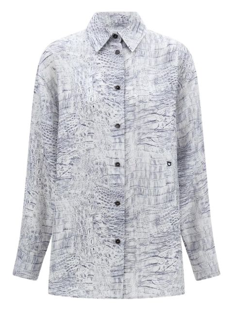 Ferragamo georgette shirt - White - zdjęcie produktu nr 1