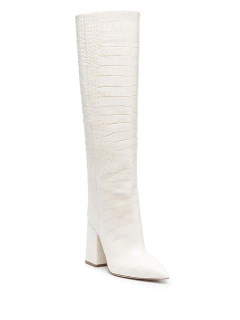 Paris Texas Anja 105mm leather boots - Neutrals