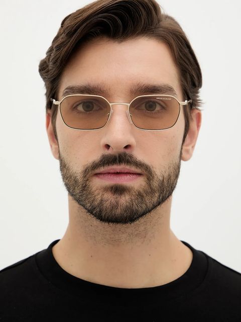 Armani Exchange okulary przeciwsłoneczne kolor złoty 0AX2056S