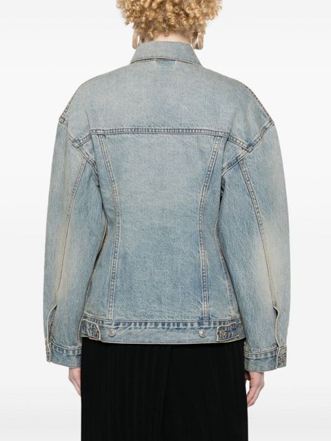 Balenciaga Hourglass denim jacket - Blue