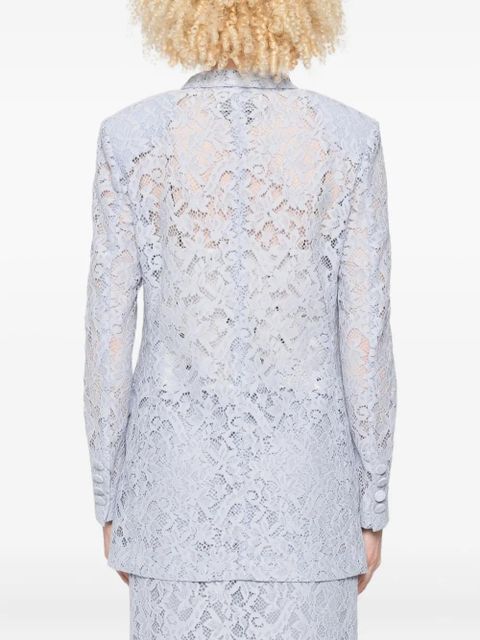 Blumarine lace single-breasted blazer - Blue