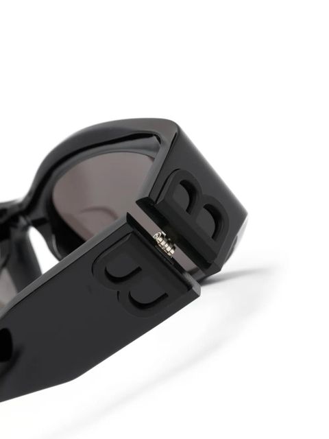 Balenciaga Eyewear oval-frame sunglasses - Black