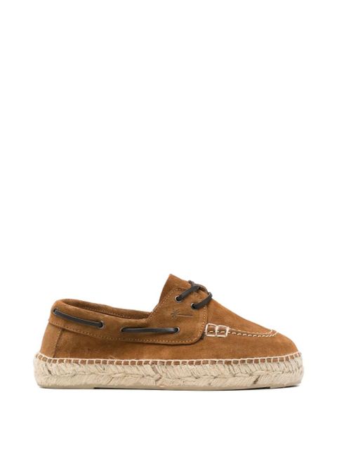 Manebi almond lace-up espadrilles - Brown - zdjęcie produktu nr 1