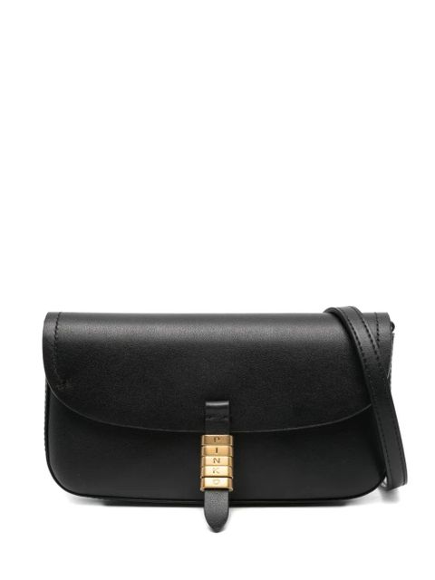 PINKO mini leather crossbody bag - Black - zdjęcie produktu nr 1