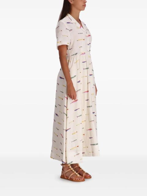 STAUD Meryl linen maxi shirt dress - Neutrals