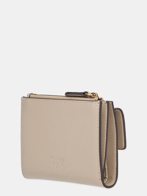 Pinko portfel skórzany damski kolor beżowy 103612 A0F1 - zdjęcie produktu nr 2