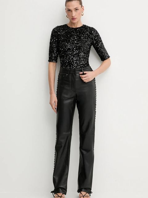 Bardot body damska kolor czarny gładka 60116TB