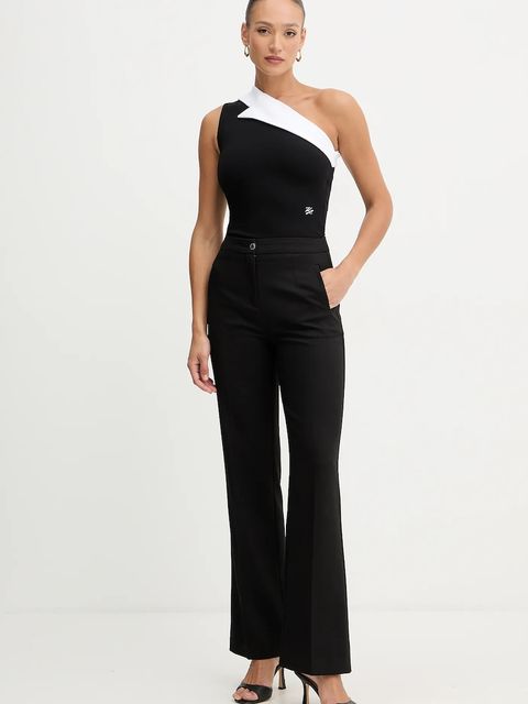 Karl Lagerfeld top kolor czarny cold shoulder A4W17040