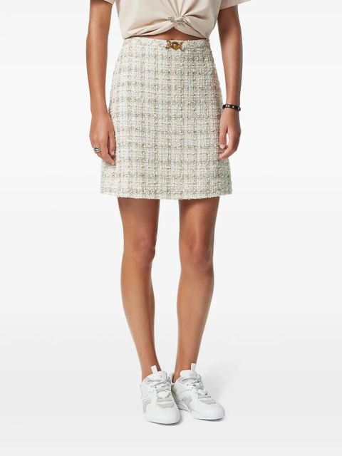 Versace tweed A-line mini skirt - Neutrals - zdjęcie produktu nr 2
