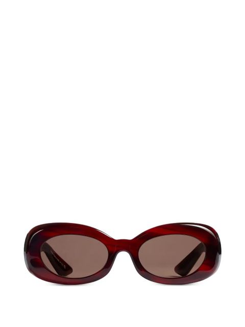 KHAITE x Oliver Peolples oval-frame sunglasses - Red - zdjęcie produktu nr 1