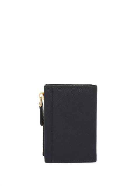 Prada leather logo plaque card holder - Black - zdjęcie produktu nr 2