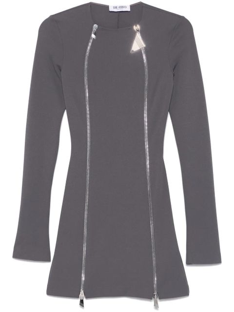 The Attico zipped mini dress - Grey - zdjęcie produktu nr 1