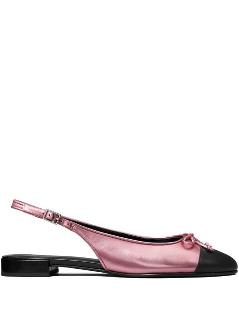 Tory Burch cap-toe slingback ballet flats - Pink - zdjęcie produktu nr 1