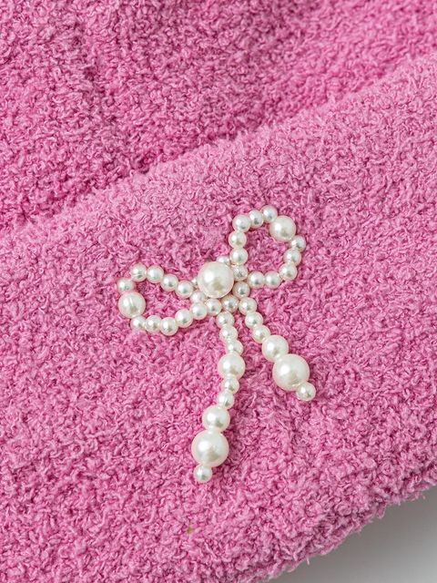 Kangol czapka PEARL BEANIE kolor różowy K3794.PP692