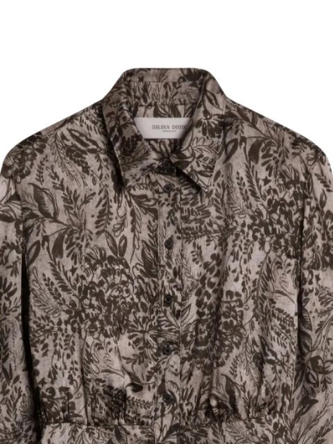 Golden Goose floral-print long-sleeve maxi dress - Neutrals - zdjęcie produktu nr 2