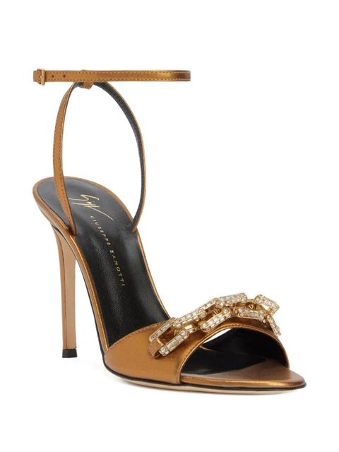 Giuseppe Zanotti Evry crystal-embellished sandals - Gold - zdjęcie produktu nr 2