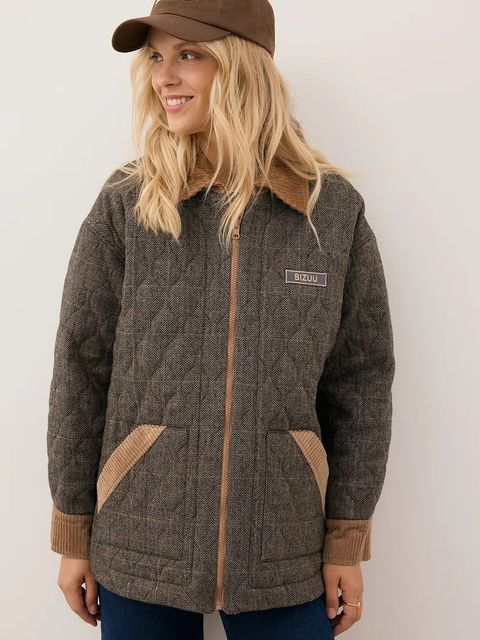 Bizuu kurtka BAIONA kolor brązowy przejściowa BAIONA BRĄZOWY - zdjęcie produktu nr 2