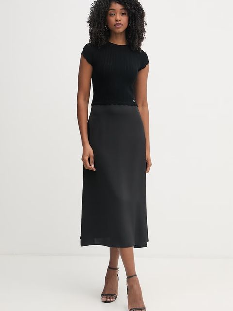 BOSS Orange sukienka z wiskozą C Ficella - zdjęcie produktu nr 1