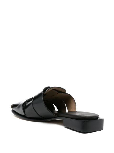 Hereu Coraia leather mule - Black