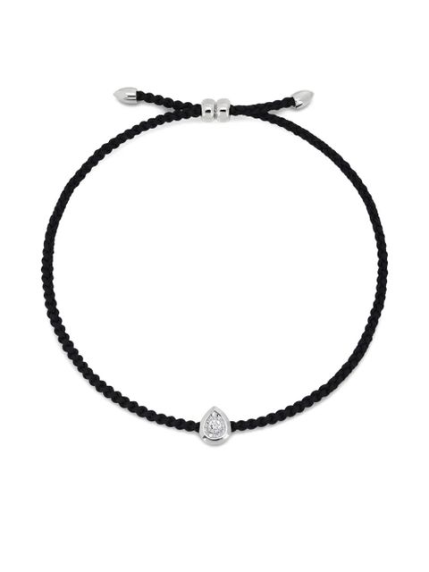 Monica Vinader pear diamond cord bracelet - Black - zdjęcie produktu nr 1