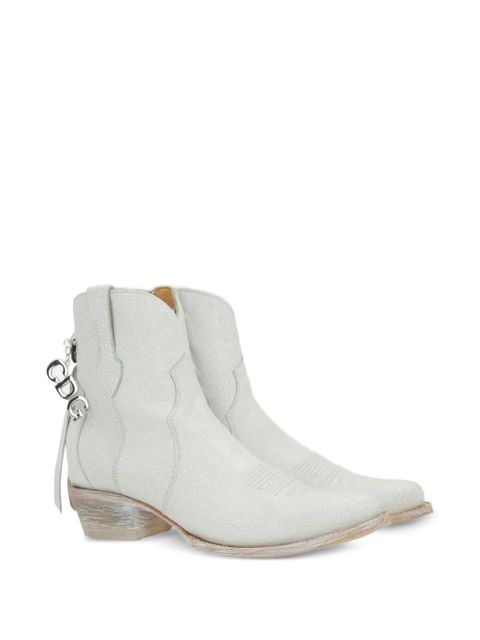 Comme Des Garçons cracked cowboy boots - White - zdjęcie produktu nr 2