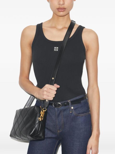 Tory Burch Large Fleming soft crossbody bag - Black - zdjęcie produktu nr 2