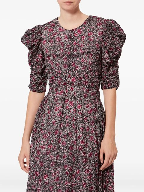 MARANT ÉTOILE Sichellia puff-sleeve maxi dress - Black