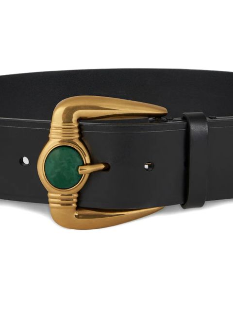 ETRO stone-buckle leather belt - Black - zdjęcie produktu nr 2