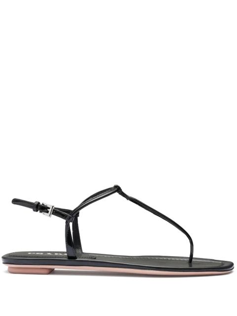 Prada thong-strap flat sandals - Black - zdjęcie produktu nr 1