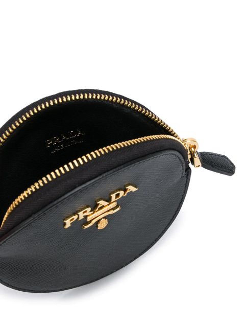 Prada logo plaque coin pouch - Black - zdjęcie produktu nr 2