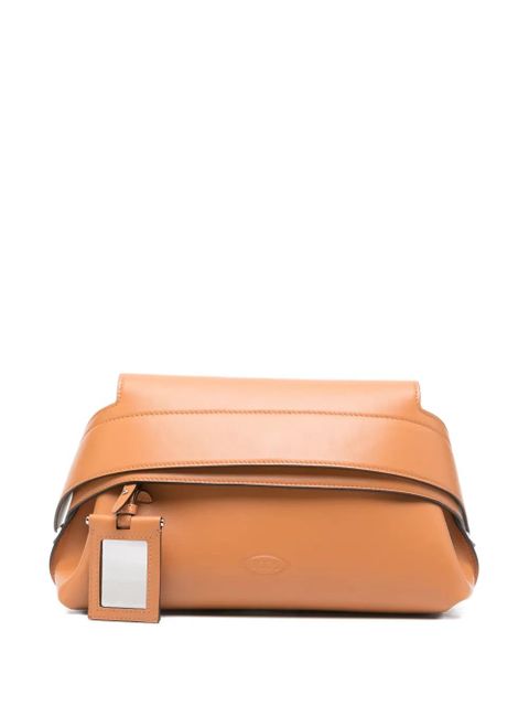 Tod's mini leather clutch bag - Neutrals - zdjęcie produktu nr 1