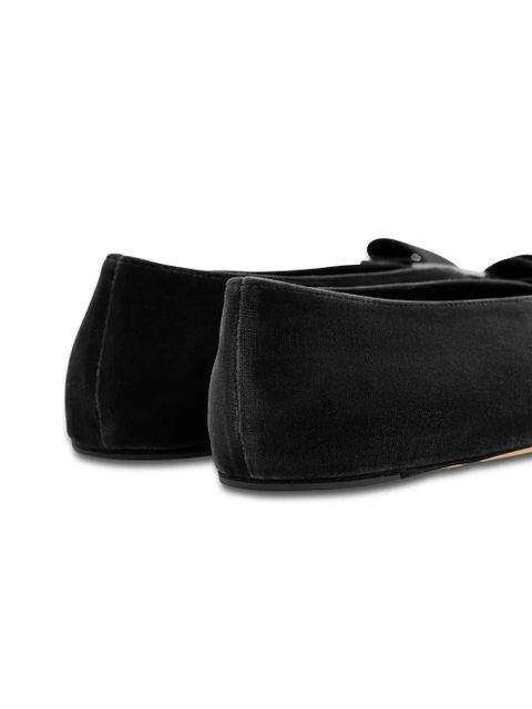 Ferragamo Vara bow-detail ballet flats - Black