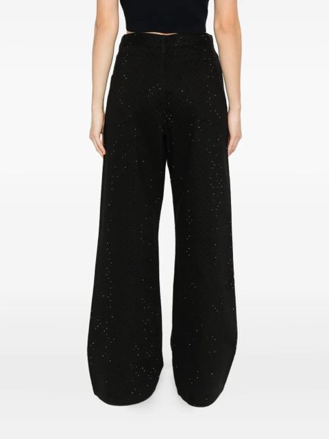 SANDRO embellished cotton straight-leg jeans - Black - zdjęcie produktu nr 2