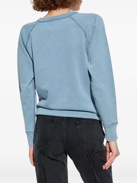 MARANT ÉTOILE logo-print cotton sweatshirt - Blue