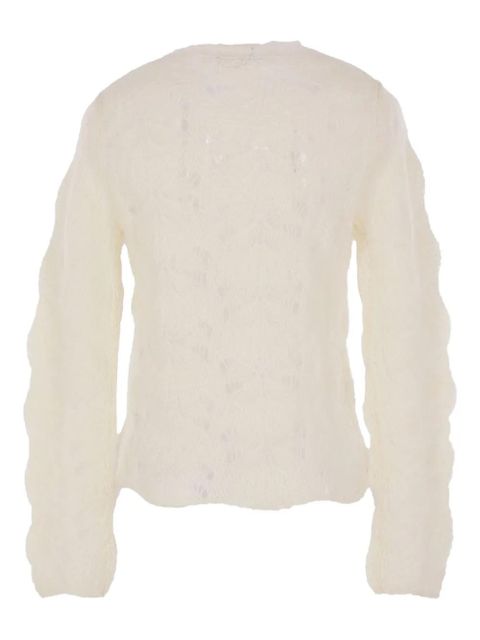 Comme Des Garçons open-work long-sleeve sweater - Neutrals - zdjęcie produktu nr 2
