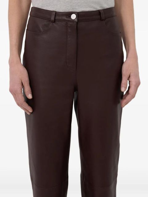 LouLou de Saison Cobe leather trousers - Brown