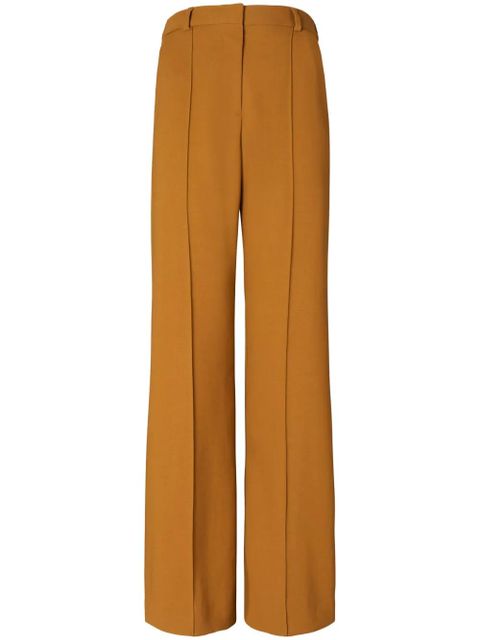 Tory Burch wide-leg wool trousers - Brown - zdjęcie produktu nr 1