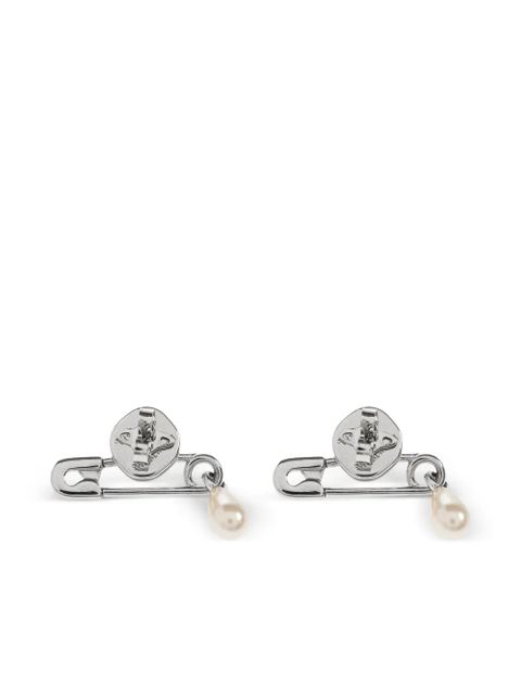Vivienne Westwood safety-pin earrings - Silver