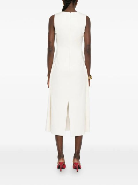 Jacquemus square neck midi dress - Neutrals