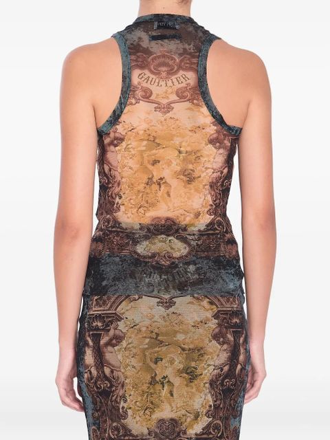 Jean Paul Gaultier Médaillon tank top - Black