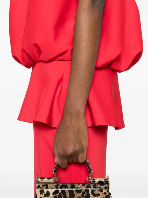 Rowen Rose puffball-top maxi dress - Red