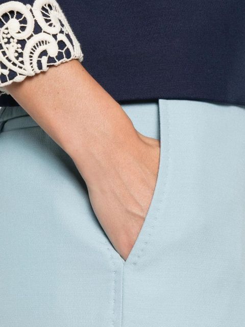 Valentino Garavani cuffed-hem tailored trousers - Blue