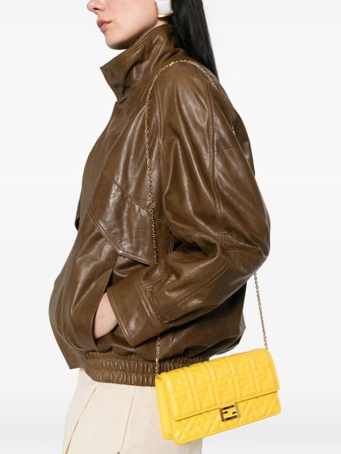 FENDI Wallet On Chain Baguette cross body bag - Yellow - zdjęcie produktu nr 2