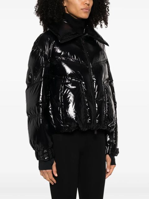 Moncler Grenoble logo-patch quilted puffer jacket - Black