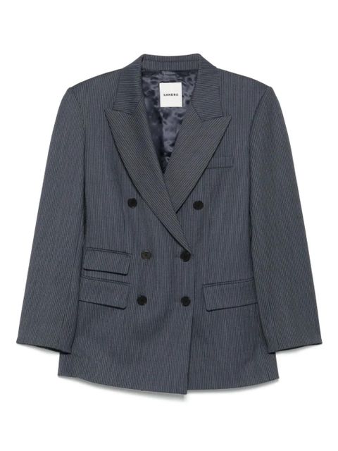SANDRO striped blazer - Blue - zdjęcie produktu nr 1